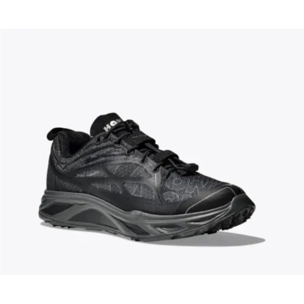 Hoka OneOne Huaka Origins Triple Black Sneaker Mens 12 - Picture 2 of 10